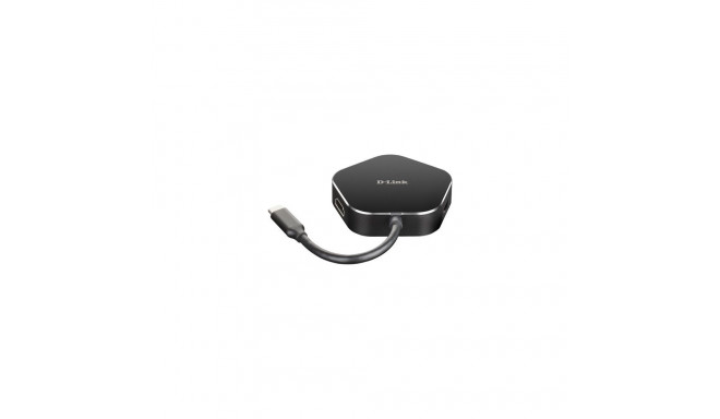D-Link 4-in-1 USB-C jaotur HDMI ja toiteedastusega
