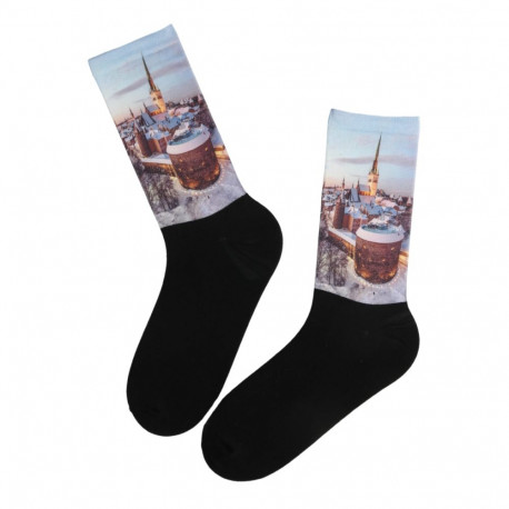 SOKISAHTEL OLD TOWN WINTER printmustriga sokid