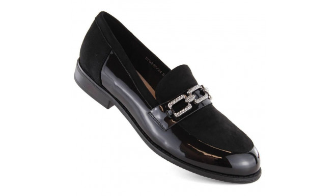 Filippo W PAW544 black shoes with cubic zirconia (40)