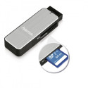 Hama mälukaardilugeja SD/microSD USB 3.0, hõbedane
