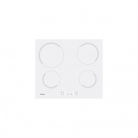 Candy | Hob | CH64CCW | Vitroceramic | Number of burners/cooking zones 4 | Touch | White