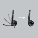 Ausinės LOGITECH H390, su mikrofonu, USB
