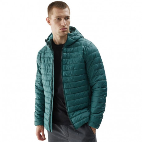 Kurtka męska pikowana 4F M240 zielona 4FAW23TDJAM240 41S 2XL