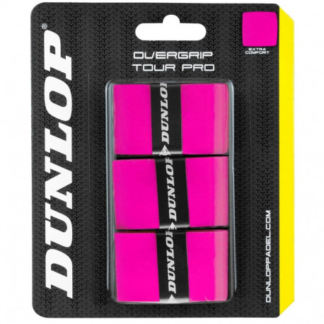 Padel bat overgrip DUNLOP TOUR PRO 3pcs. pink