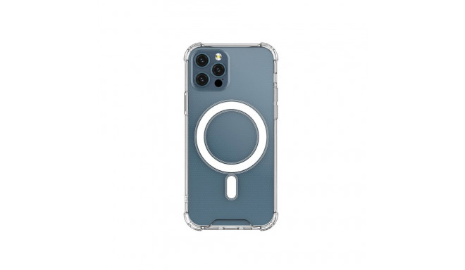 Fusion MagSafe Magnetic protect silikoonist ümbris Apple iPhone 12 Pro Max läbipaistvale