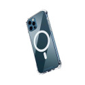 Fusion MagSafe Magnetic protect silikoonist ümbris Apple iPhone 12 Pro Max läbipaistvale