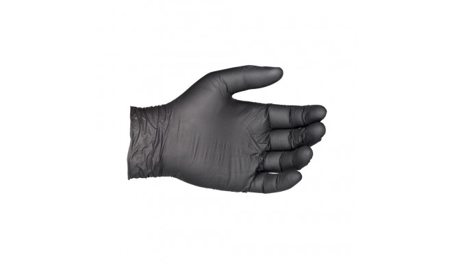 HW Max puudrivabad nitriilkindad mustad XL/10
