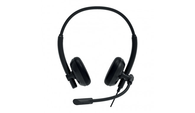 CANYON PC headset HS-07 PC Mic 3.5/USB Flat 2.8m Black
