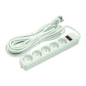 Extension cord 10m, 5 sockets, with switch