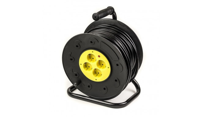 Extension Cord with Reel 50m, 4 sockets, 3x2.5mm2
