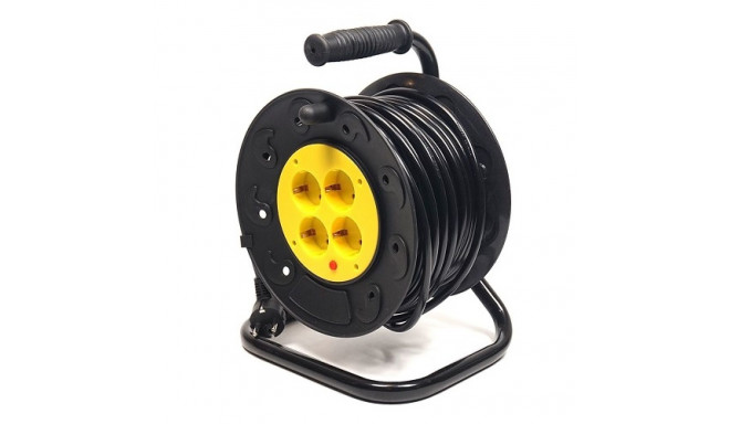 Extension Cord with Reel 25m, 4 sockets, 3x2.5mm2