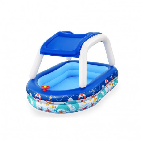 Inflatable pool+canopy 213x155x132 B54370