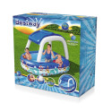 Bestway Sea Captain Inflatable Family Pool with UV Careful Sunshade