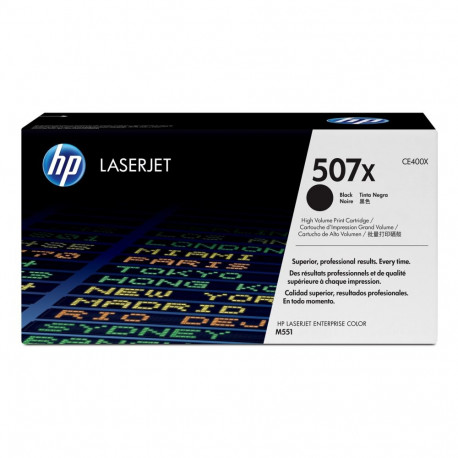 HP 507X - Hojtydende - must - originaal
