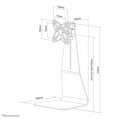 Neomounts monitori lauakinnitus