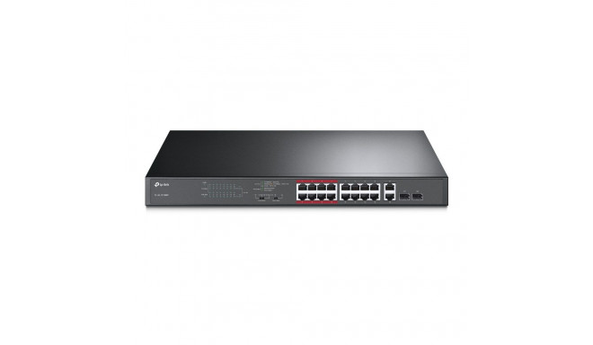 TP-Link 16-Port 10/100Mbps + 2-Port Gigabit Unmanaged PoE Switch