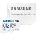 "CARD 512GB Samsung EVO PLUS microSDXC UHS-I U3 inkl. SD Adapter" "CARD 512GB Samsung EVO PLUS microSDXC UHS-I U3 inkl. SD Adapter"