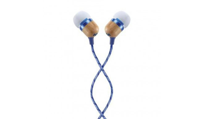 Marley Smile Jamaica Earbuds, In-Ear, Wired, Microphone, Denim