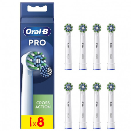 Oral-B vahetatavad hambaharjaotsikud EB50RX-8 Cross Action Pro otsikud täiskasvanutele 8 tk valge
