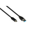 Alcasa 2831-AC005S USB cable 0.5 m USB 3.2 Gen 2 (3.1 Gen 2) USB A USB C Black