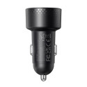 Joyroom JR-CCD02 car charger 2x USB-C | 70W | LED | black