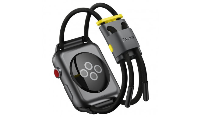 Baseus Adjustable sports strap Let`s Go for Apple Watch 3|4|5|6|SE 38|40mm (LBAPWA4-AGY) Grey-yellow