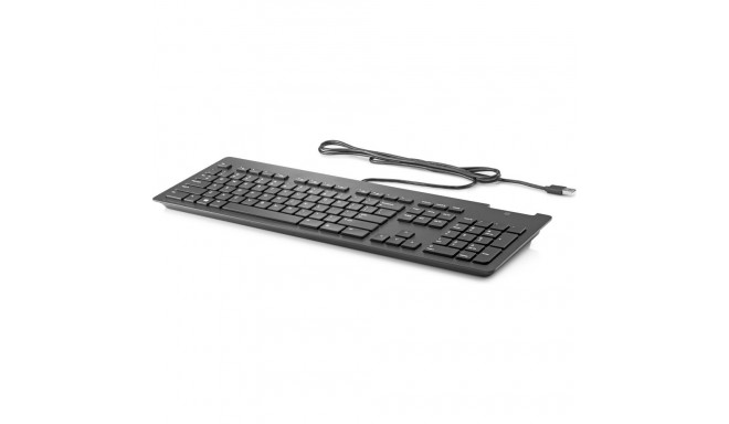 Klaviatuur HP USB Bus Slim CCID SmartCard Keyboard Bulk - EST asetus, USB-kaabliga must/black, insta