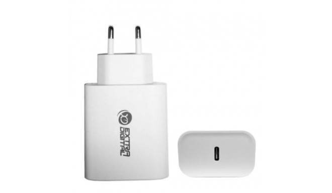 Charger EXTRA DIGITAL USB Type-C: 220V, 20W, PD