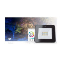 Smart LED floodlight, 230V AC, 20W, 1600lm, RGB+CCT 2700 - 6500K, IP65, Wi-Fi controllable, Nedis Sm