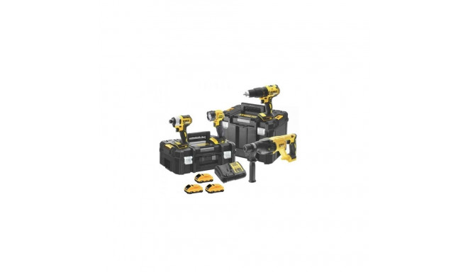 KOMPLEKT 18V 3x3.0Ah TSTAK komplekt DCD778+DCF787+DCH033+DCL040 DEWALT