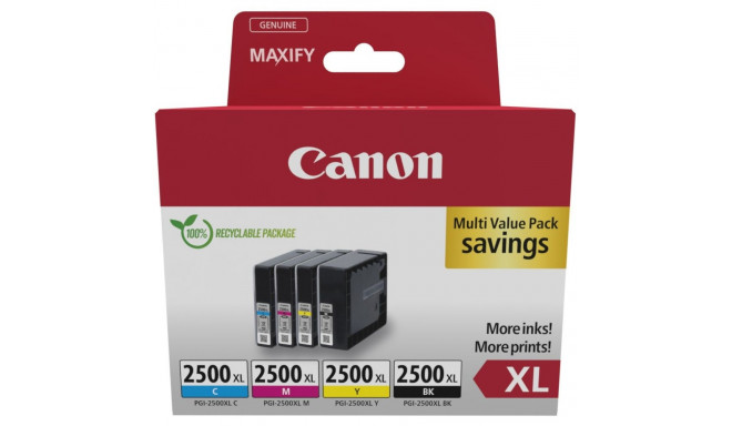 "Canon Tinte PGI-2500XL 9254B010 4er Multipack (BK/C/M/Y)"