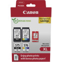 "Canon Tinte PG-575XL/CL-576XL 5437C006 2er Multipack (BK/Color) inkl. Fotopapier"