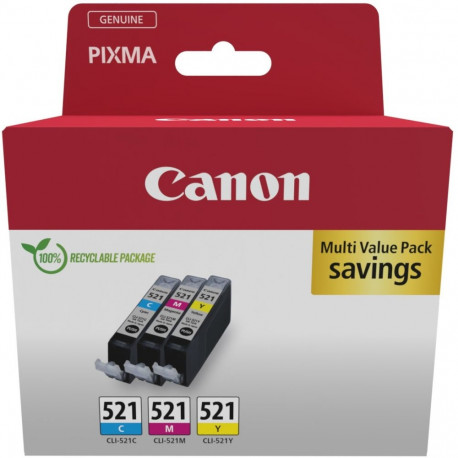 Canon ink CLI-521 Multipack, cyan/magenta/yellow (2934B015)