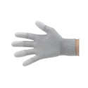 DISSIPATIVE LIGHT GREY GLOVES PU FINGERS- XS
