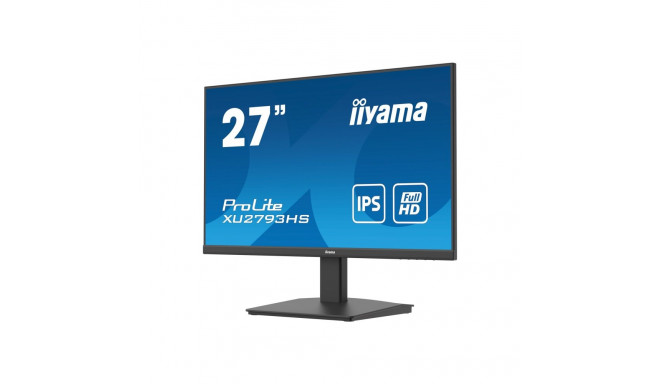 IIYAMA XU2793HS-B6 27-tolline ETE IPS EyeComfort/EyeSafe 2.0 FHD 100Hz 250cd/m2 Kõlarid HDMI DP 1ms 