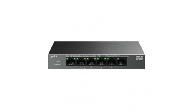 TP-Link LiteWave LS106LP network switch Unmanaged Fast Ethernet (10/100) Power over Ethernet (PoE) B