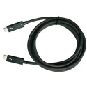 QNAP CAB-TBT315M-40G Thunderbolt cable 1.5 m 40 Gbit/s Black
