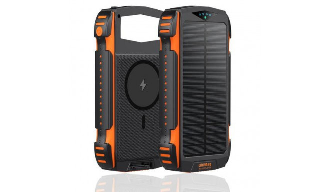 4smarts TitanPack UltiMag Lithium Polymer (LiPo) 20000 mAh Wireless charging Black, Orange