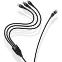 BASEUS cable 3in1 Type C / USB A to Micro USB / Lightning / Type C PD QC 5A 100W CASS030101 1,2 m bl