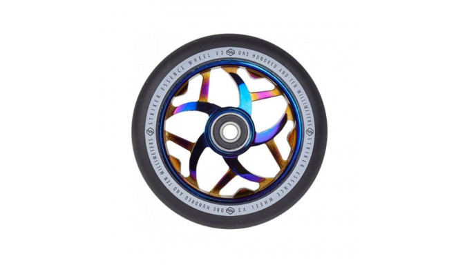 Tõukeratta ratas Striker Essence V3 Black Pro Scooter Wheel Blue Chrome