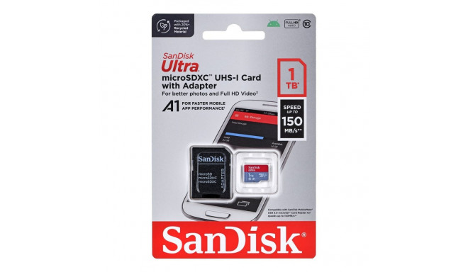 SanDisk Ultra 1 TB MicroSDXC UHS-I klass 10