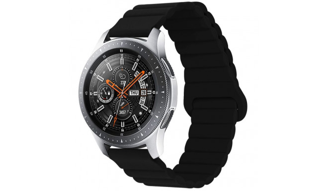 Kellarihm Trendybay Universaalne 22mm, silikoon, magnetiga, must