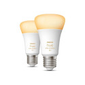 Philips Hue | WA 9W A60 E27 2pcs pack | E27 | 9 W | Warm White 2200-6500K | Bluetooth and Zigbee