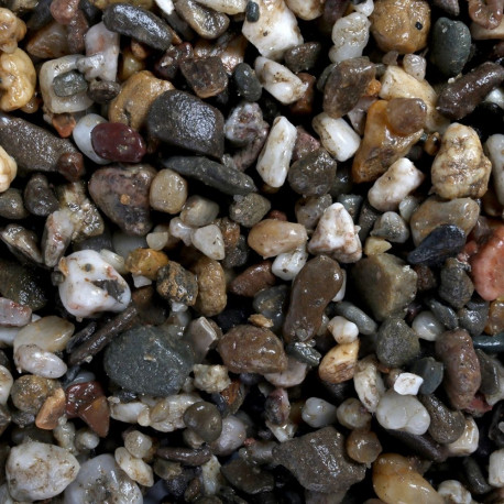 Akvariumo žvyras 3-6mm 10kg Tamsus Grubus