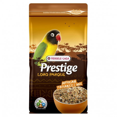 Loro Parque African Parakeet mix enriched seed mixture with extruded VAM-pellets 1kg, Prestige