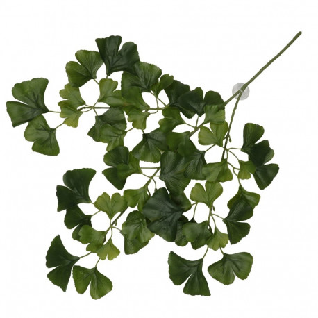 Hanging plant with suction cups Ginko 63x36x5cm dark green