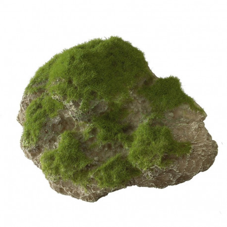 Aquarium decoration, moss stone with suction cup 16x11x11cm