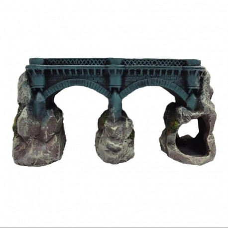 Aquarium decoration, bridge, medium 22x8x12cm
