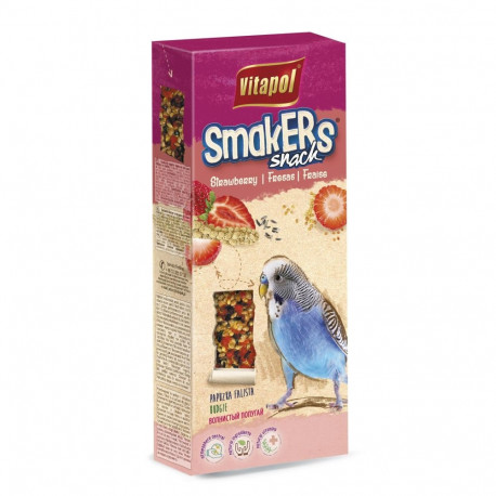 Treat for budgies SMAKERS strawberry 2pcs 90g