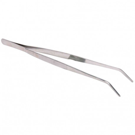 Feeding tweezers, angled, 30 cm